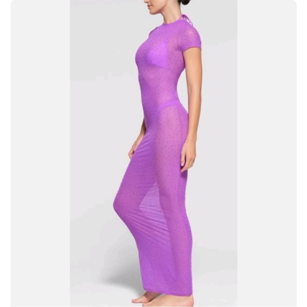 SKIMS mesh rhinestone maxi